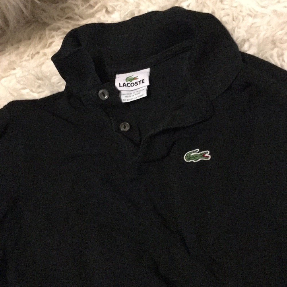 Lacoste black longsleeve polo type shirt